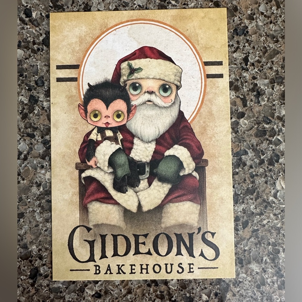 Gideon’s Bakehouse December 2023 Menu Kringle and Kid Krampus